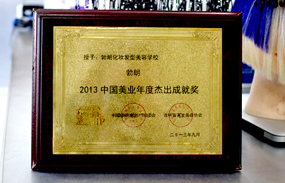 勃朗学校获得2013中国美业年度杰
